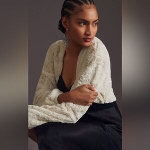 Cozy Plush Faux Fur Cream Jacket